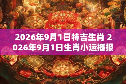 2026年9月1日特吉生肖 2026年9月1日生肖小运播报
