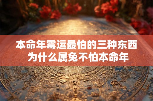 本命年霉运最怕的三种东西 为什么属兔不怕本命年