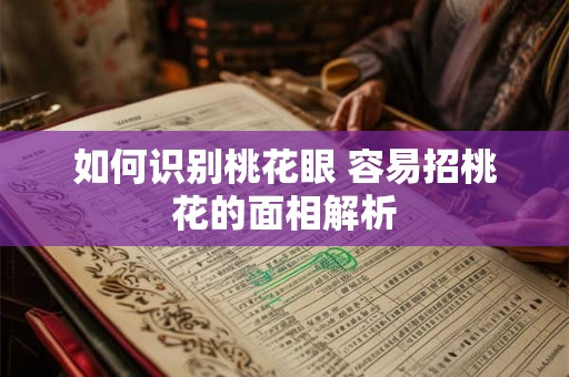 如何识别桃花眼 容易招桃花的面相解析