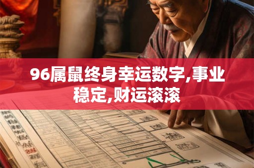 96属鼠终身幸运数字,事业稳定,财运滚滚 96属鼠终身幸运数字,事业稳定,财运滚滚