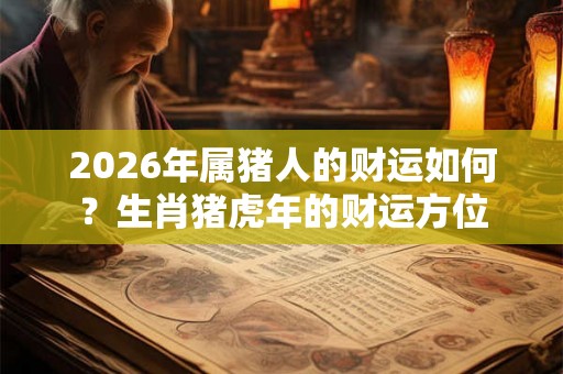 2026年属猪人的财运如何?生肖猪虎年的财运方位 2026年属猪人的财运如何?生肖猪虎年的财运方位