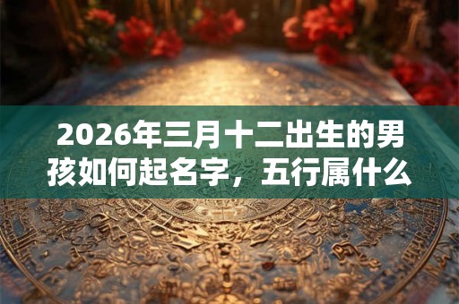2026年三月十二出生的男孩如何起名字,五行属什么 2026年三月十二出生的男孩如何起名字,五行属什么