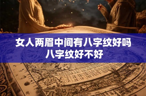 女人两眉中间有八字纹好吗 八字纹好不好