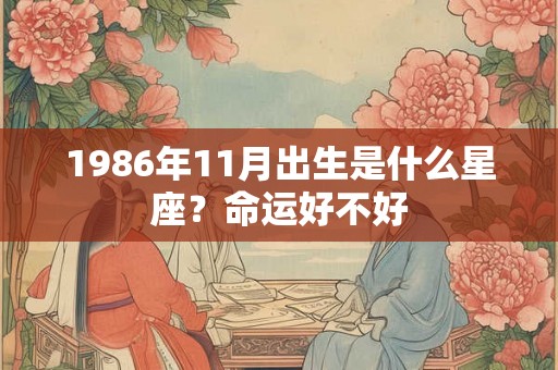 1986年11月出生是什么星座？命运好不好