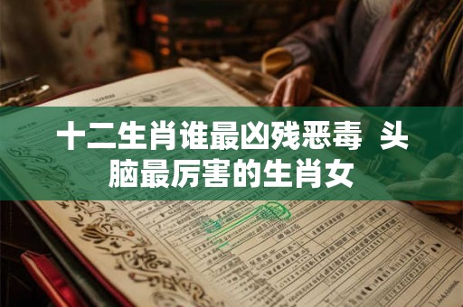 十二生肖谁最凶残恶毒  头脑最厉害的生肖女