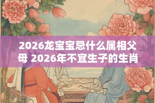 2026龙宝宝忌什么属相父母 2026年不宜生子的生肖