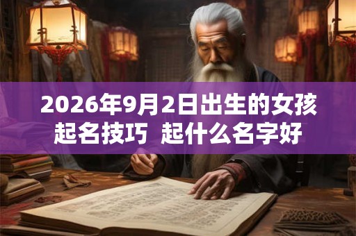 2026年9月2日出生的女孩起名技巧 起什么名字好 2026年9月2日出生的女孩起名技巧 起什么名字好