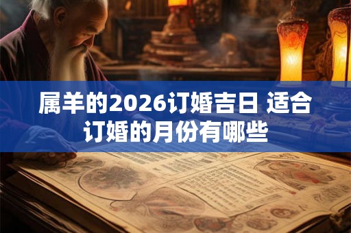 属羊的2026订婚吉日 适合订婚的月份有哪些