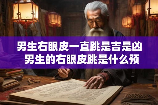 男生右眼皮一直跳是吉是凶  男生的右眼皮跳是什么预兆