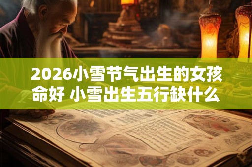 2026小雪节气出生的女孩命好 小雪出生五行缺什么