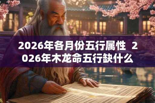 2026年各月份五行属性  2026年木龙命五行缺什么