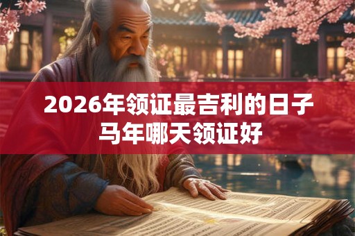 2026年领证最吉利的日子 马年哪天领证好 2026年领证最吉利的日子 马年哪天领证好