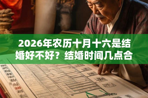 2026年农历十月十六是结婚好不好？结婚时间几点合适？