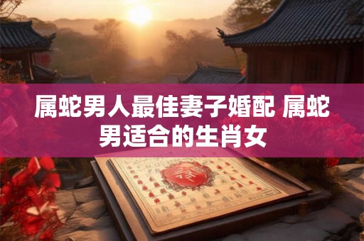 属蛇男人最佳妻子婚配 属蛇男适合的生肖女