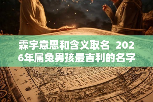 霖字意思和含义取名  2026年属兔男孩最吉利的名字