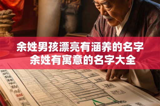 余姓男孩漂亮有涵养的名字 余姓有寓意的名字大全 余姓男孩漂亮有涵养的名字 余姓有寓意的名字大全