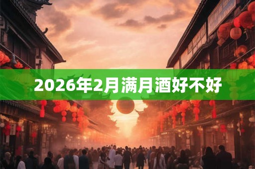 2026年2月满月酒好不好