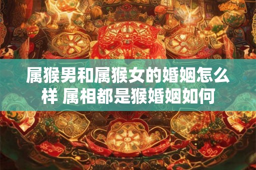 属猴男和属猴女的婚姻怎么样 属相都是猴婚姻如何