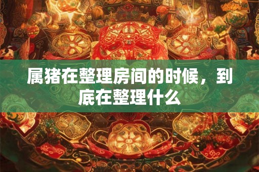 属猪在整理房间的时候，到底在整理什么
