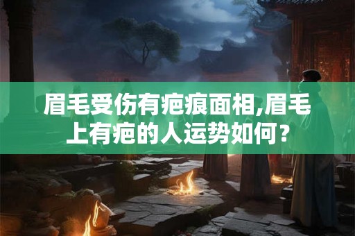 眉毛受伤有疤痕面相,眉毛上有疤的人运势如何？