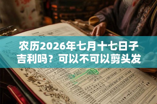 农历2026年七月十七日子吉利吗？可以不可以剪头发？