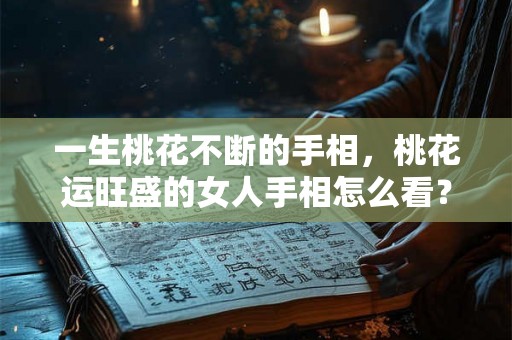 一生桃花不断的手相，桃花运旺盛的女人手相怎么看？