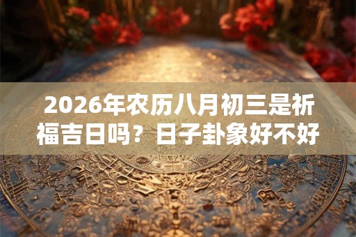 2026年农历八月初三是祈福吉日吗？日子卦象好不好？