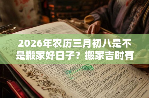 2026年农历三月初八是不是搬家好日子？搬家吉时有哪些？