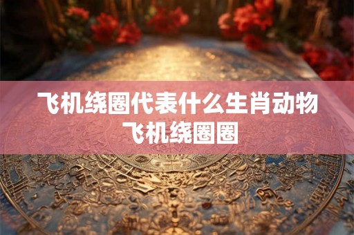 飞机绕圈代表什么生肖动物 飞机绕圈圈