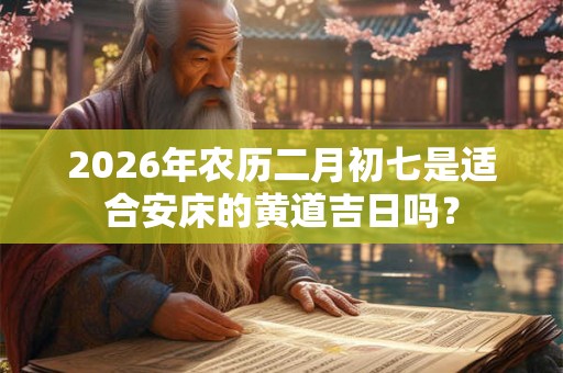 2026年农历二月初七是适合安床的黄道吉日吗？
