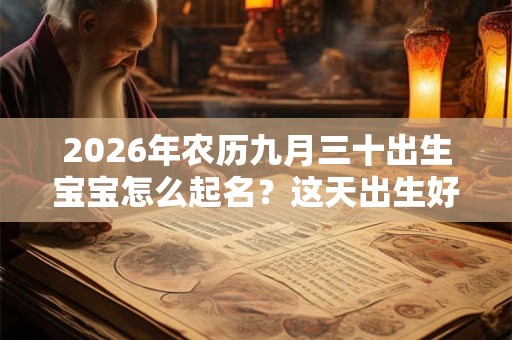 2026年农历九月三十出生宝宝怎么起名?这天出生好命吗? 2026年农历九月三十出生宝宝怎么起名?这天出生好命吗?