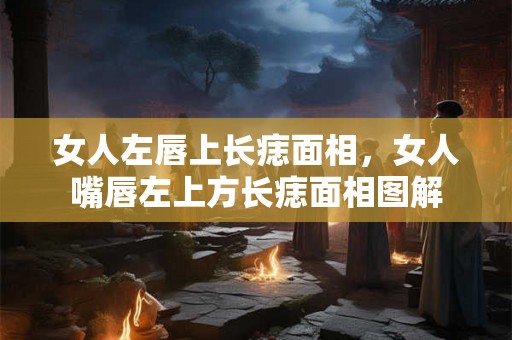 女人左唇上长痣面相，女人嘴唇左上方长痣面相图解