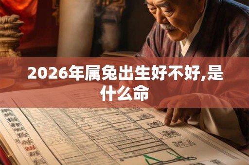 2026年属兔出生好不好,是什么命