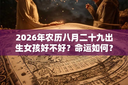 2026年农历八月二十九出生女孩好不好?命运如何? 2026年农历八月二十九出生女孩好不好?命运如何?
