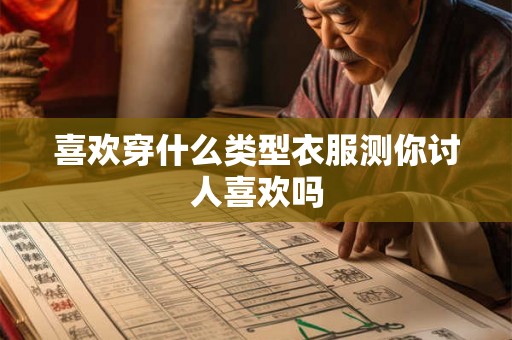喜欢穿什么类型衣服测你讨人喜欢吗