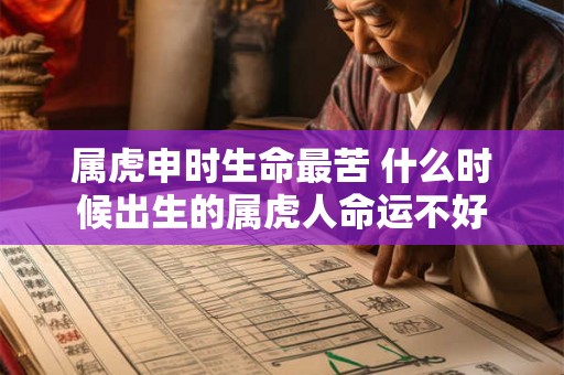 属虎申时生命最苦 什么时候出生的属虎人命运不好 属虎申时生命最苦 什么时候出生的属虎人命运不好