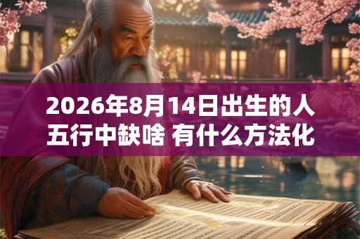 2026年8月14日出生的人五行中缺啥 有什么方法化解