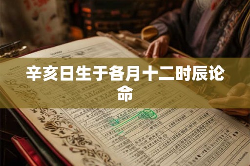 辛亥日生于各月十二时辰论命