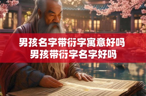 男孩名字带衍字寓意好吗 男孩带衍字名字好吗