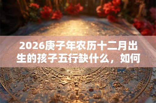 2026庚子年农历十二月出生的孩子五行缺什么，如何取名补救