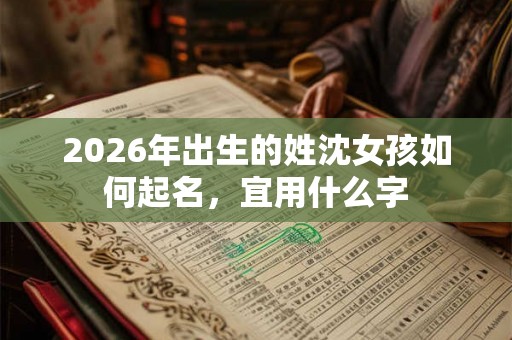 2026年出生的姓沈女孩如何起名,宜用什么字 2026年出生的姓沈女孩如何起名,宜用什么字