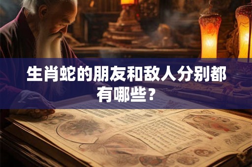 生肖蛇的朋友和敌人分别都有哪些？
