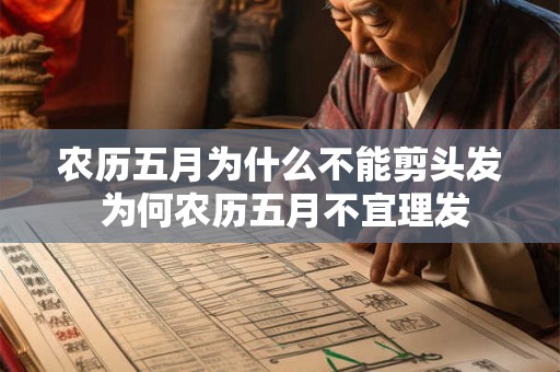 农历五月为什么不能剪头发 为何农历五月不宜理发