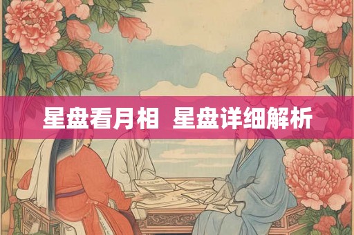 星盘看月相  星盘详细解析