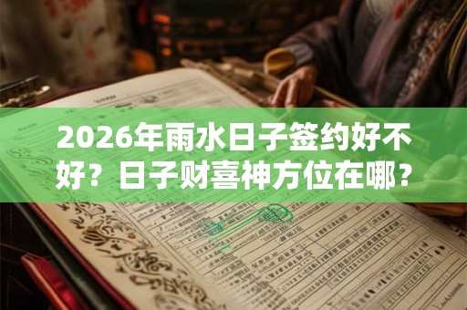 2026年雨水日子签约好不好?日子财喜神方位在哪? 2026年雨水日子签约好不好?日子财喜神方位在哪?