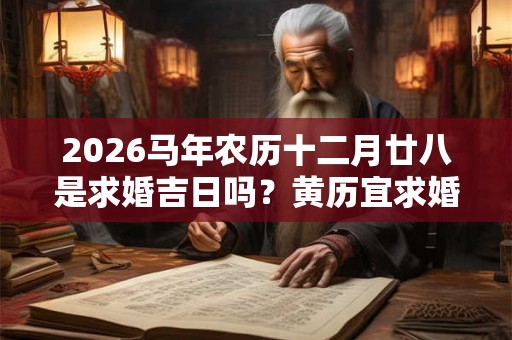 2026马年农历十二月廿八是求婚吉日吗？黄历宜求婚吗