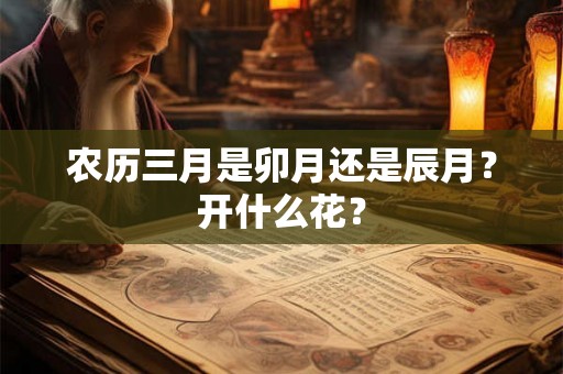 农历三月是卯月还是辰月？开什么花？
