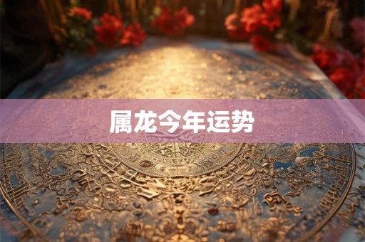 属龙今年运势