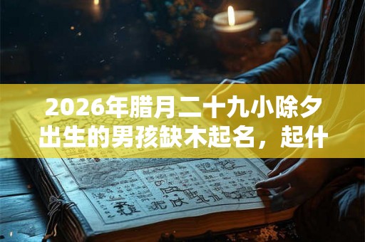 2026年腊月二十九小除夕出生的男孩缺木起名，起什么名字好？