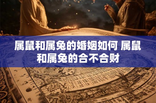 属鼠和属兔的婚姻如何 属鼠和属兔的合不合财